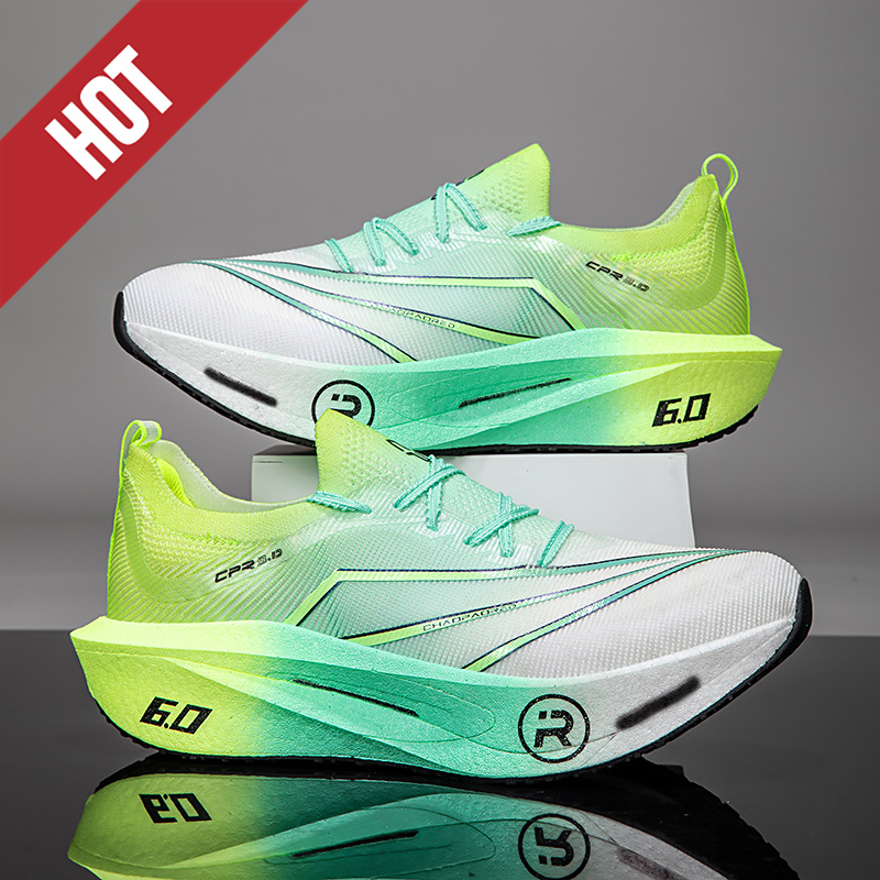 Breathable Mesh Athletic Shoes - Sepatu Lari Papan Karbon Bantalan Udara
