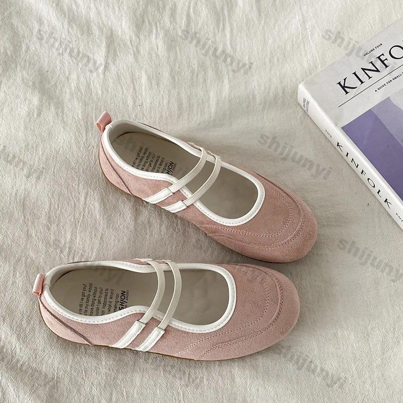 Women'S Shoes - Sepatu Wanita Vintage Polos Kasual, Hak
