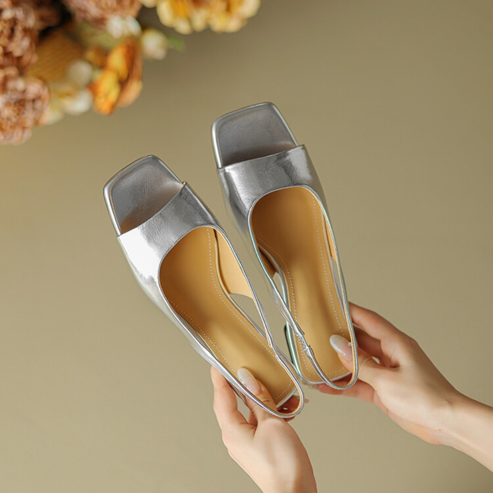 Sandal Wanita Model Mules Hak  - Sandals ulasan dan harga