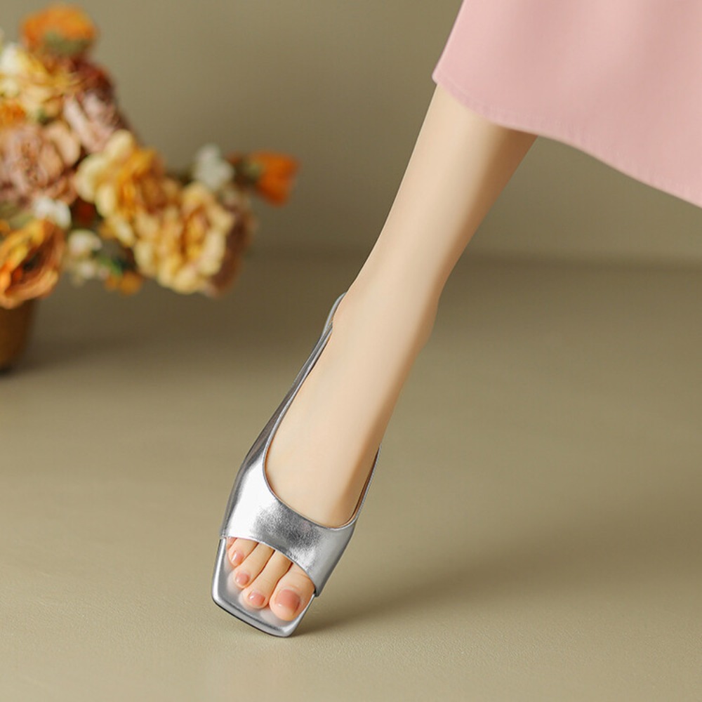 Sandal Wanita Model Mules Hak  - Sandals ulasan dan harga