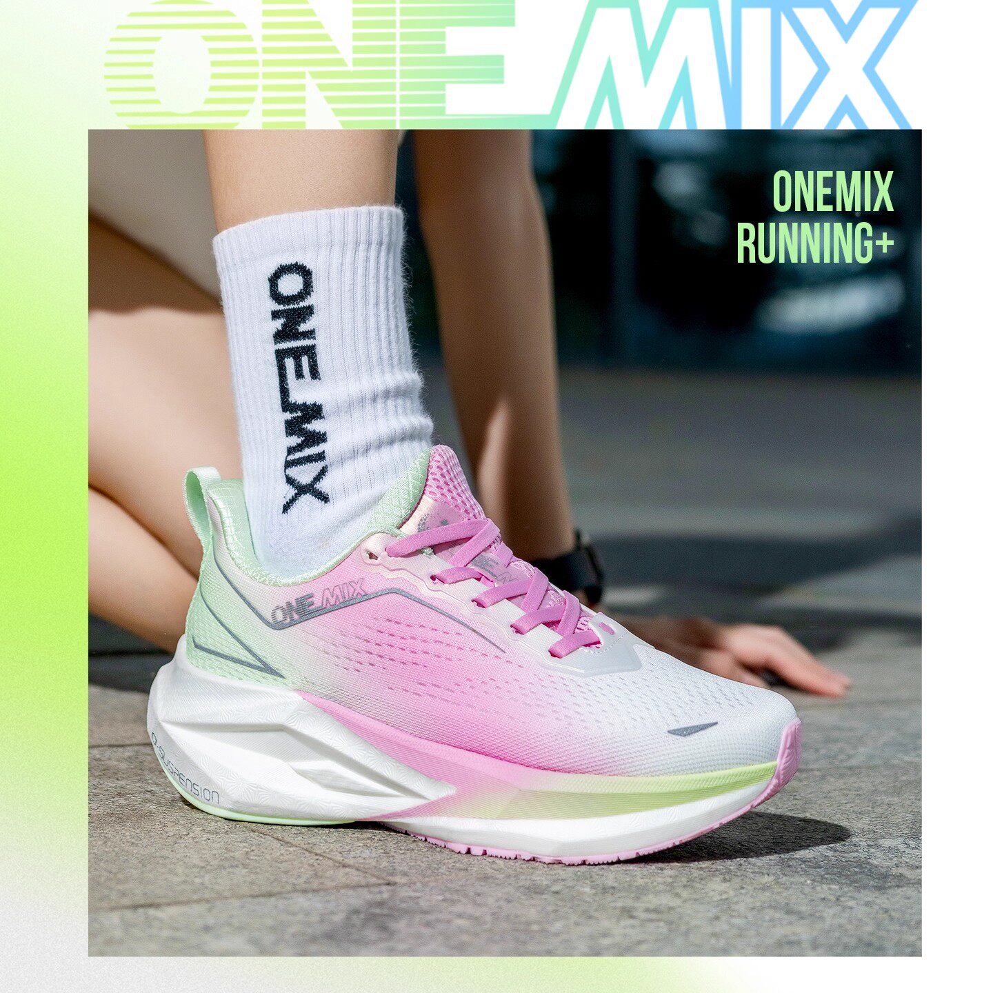 Sepatu Lari ONEMIX untuk Pria  - Reflective Night Running Shoes ulasan dan harga